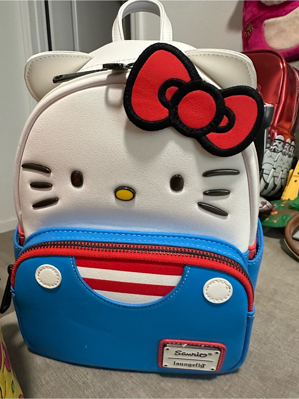 Loungefly NWT Sanrio Hello Kitty - White, Blue, Red